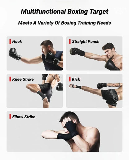 Ścienna Tarcza Bokserska 30/40cm - Regulowana Podkładka Treningowa do Taekwondo MMA Montaż Bez Wiercenia