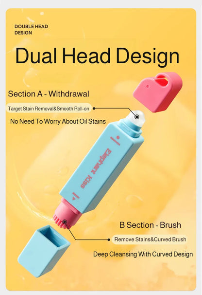 Stain Remover Pen Portable Oil Stain Remover For White Clothes No-Rinse Laundry Detergent Powder Alternative Strong