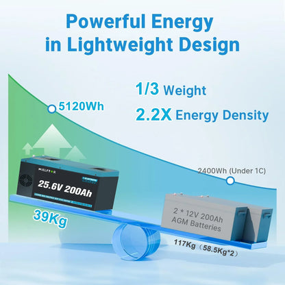 Bateria LiFePO4 12V/24V/48V 100Ah/200Ah/300Ah - Litowa z BMS 6000+ Cykli