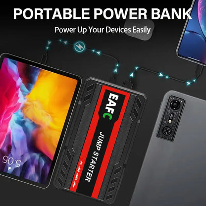 Rozrusznik Samochodowy 600A - Przenośny Jump Starter Powerbank 12V