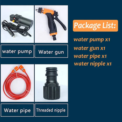 Car Wash 12V Car Washer Gun Pump High Pressure Cleaner Car Care Portable Washing Machine Electric Cleaning Auto Device