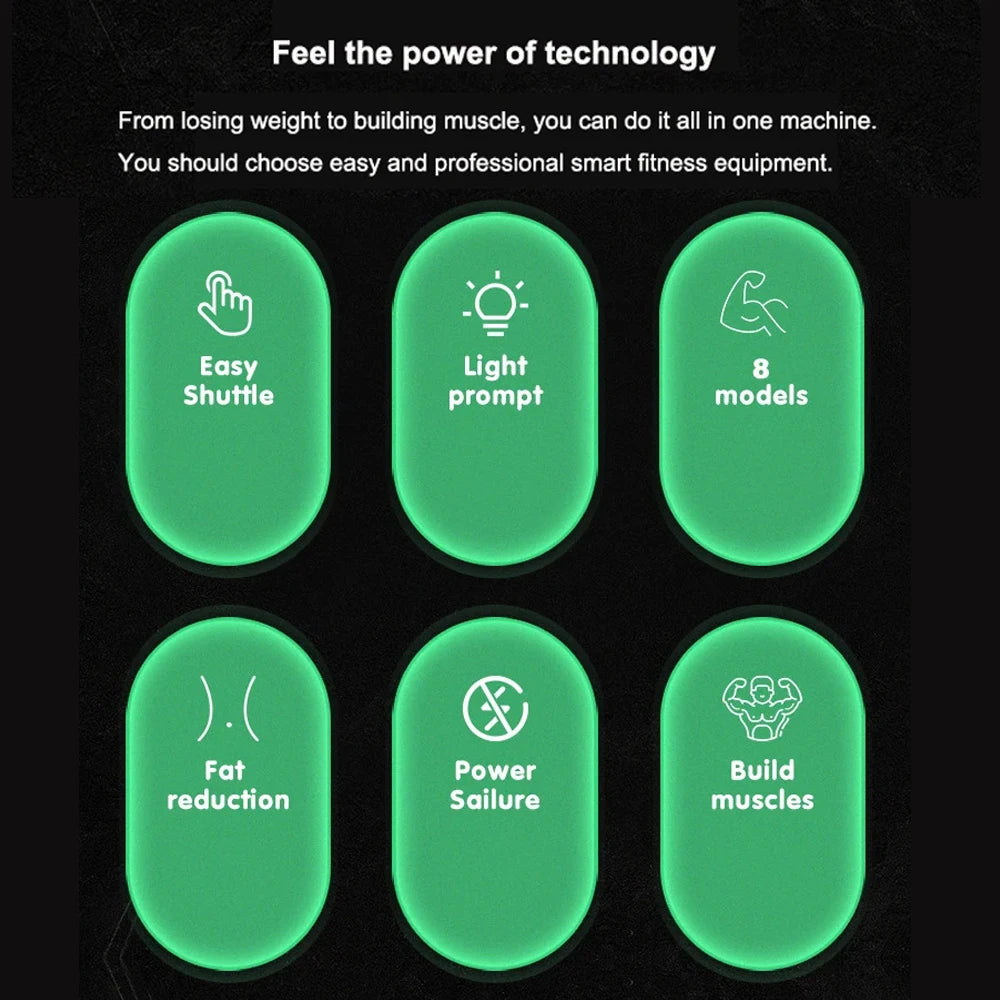 USB Rechargeable Abdominal Muscle Trainer Portable Abdominal Muscle Massager Electronic Training Belt Exercise Fitness Equipment