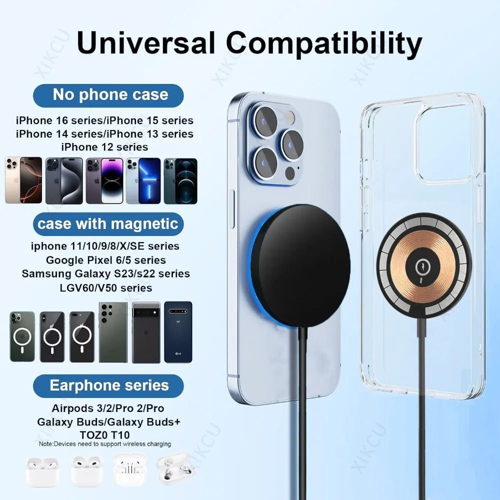 Ładowarka Magnetyczna 100W MagSafe - iPhone 16 Pro Max 15 14 13 12 Samsung AirPods