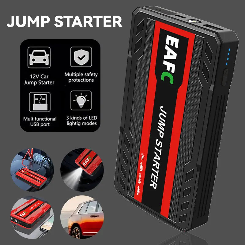 Rozrusznik Samochodowy 600A - Przenośny Jump Starter Powerbank 12V