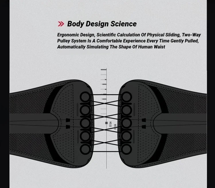 Pas Lędźwiowy Ortopedyczny z Podwójnym Ściąganiem - Oddychający Gorset na Kręgosłup