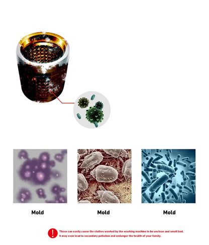 Washing Machine Cleaner Tablets Deep Cleaning Tablet for Washing Machines Safe Deodorizer Cleans Inside Drum Laundry Tub Seal