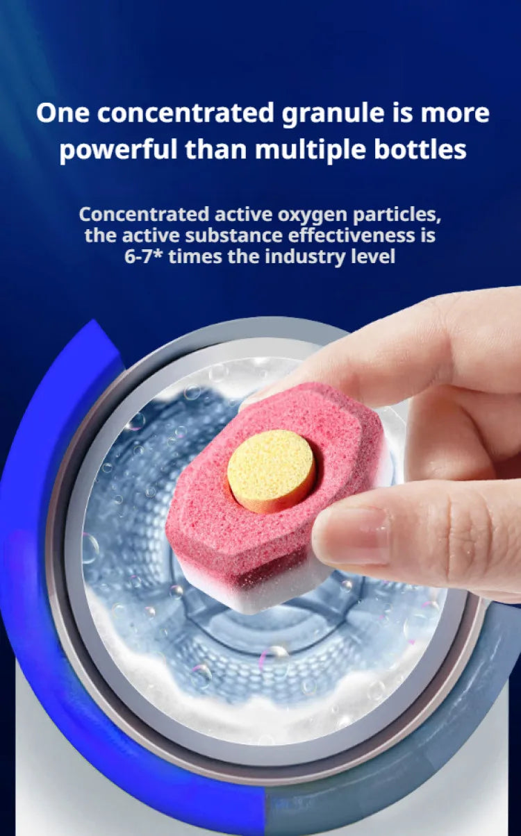 Washing Machine Cleaner Effervescent Tablets Deep Cleaning Washer Stains Detergent Laundry Tub Safe Deodorizer Household Tools