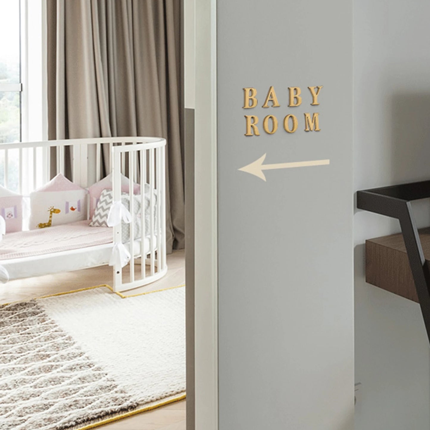 Mosiężne Numery Domowe i Litery - Samoprzylepne Znaki Ścienne 0-9 A-Z Złote