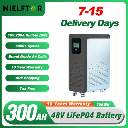 Bateria LiFePO4 48V 300Ah 15kWh - Litowa do Magazynowania Energii Solarnej PL EU