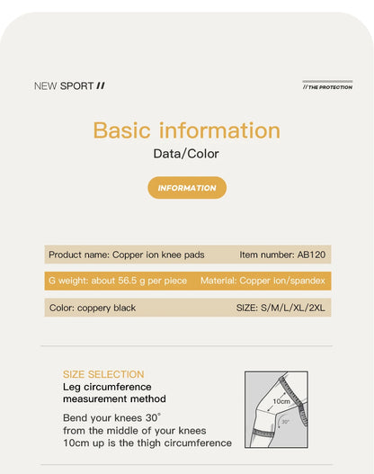 Opaska na Kolano z Miedzią - Stabilizator Kolana Kompresyjny na Ból Stawów i Artretyzm