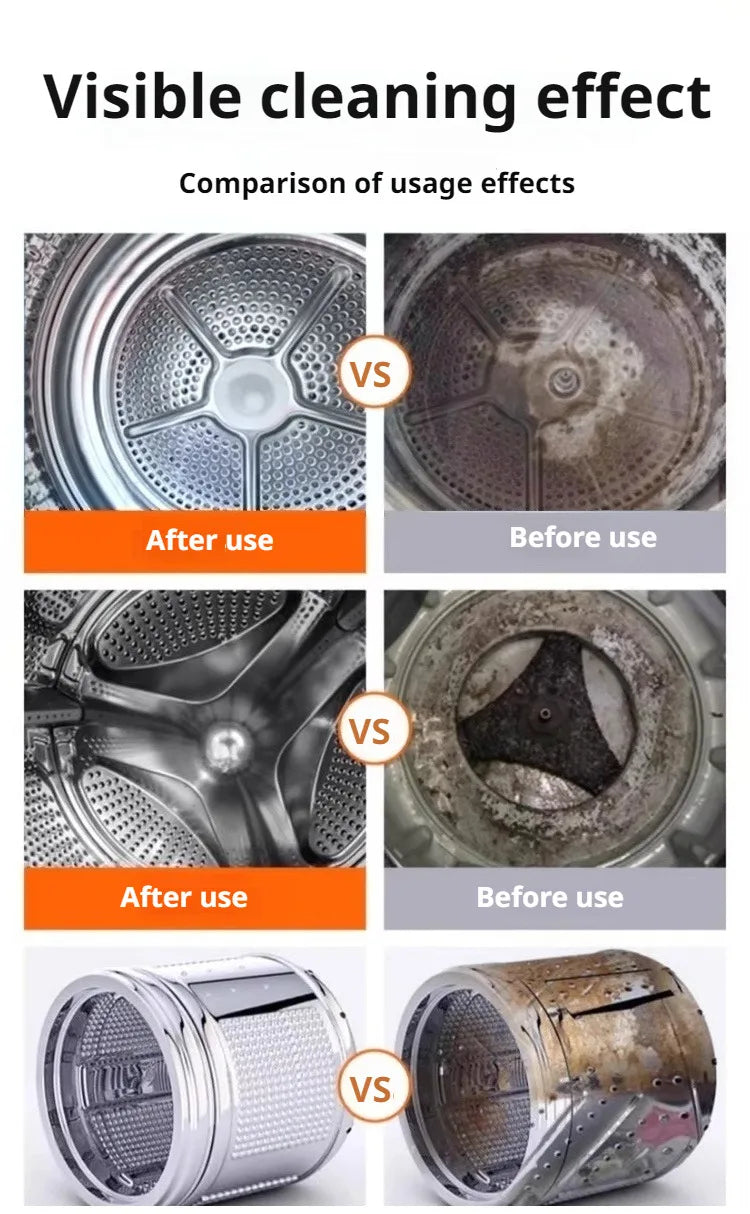 Washing Machine Cleaner Effervescent Tablets Deep Cleaning Washer Stains Detergent Laundry Tub Safe Deodorizer Household Tools