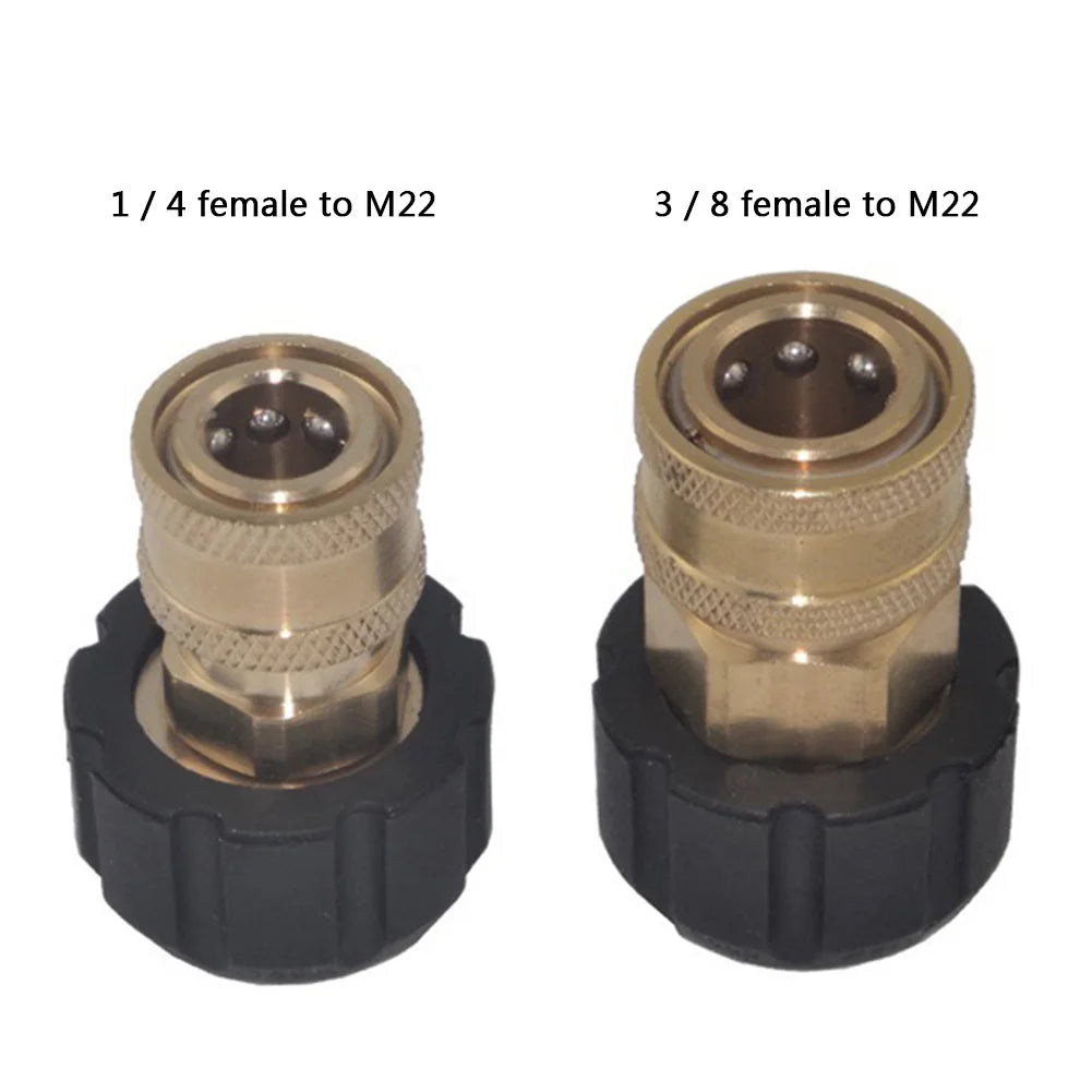 Adapter Złącze Myjki 1/4 3/8 QD Female M22 14mm 15mm - Pressure Washer Connector