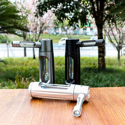 Przenośna Fajka do Palenia - Aluminium i Szkło Hookah Shisha Zestaw Metalowy