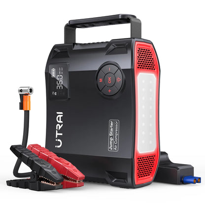 Rozrusznik UTRAI 2000A 4w1 - Jump Starter + Kompresor 150PSI + Powerbank