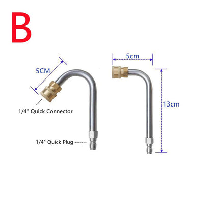 Przedłużacze Myjki Ciśnieniowej 2szt - Prosty + Zakrzywiony 1/4" Quick Connect