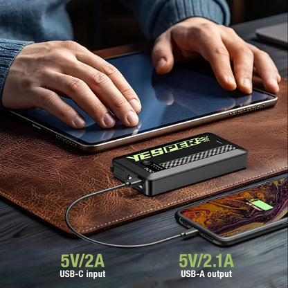 YESPER Rozrusznik Samochodowy 1200A - Mini Przenośny Booster do Uruchamiania Auta