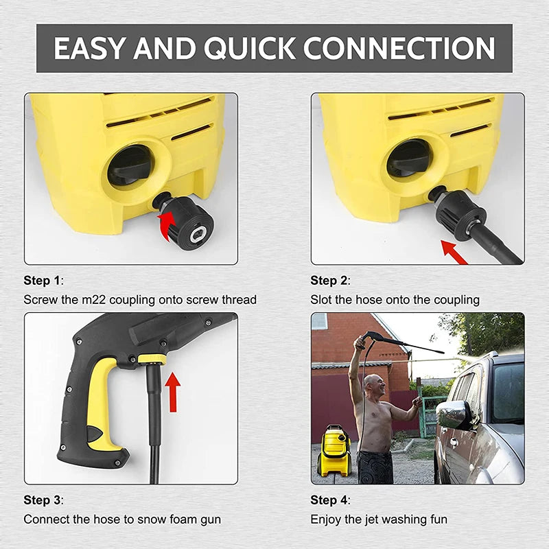 Wąż Wysokociśnieniowy Karcher K2-K7 - Adapter Złącze Pipe Connector Akcesoria