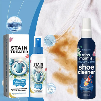 100ML Clothes Stain Remover Liquid Detergent 120ML Shoe Cleaning Spray Removes Stains And Mildew Fabric Cleaning Solution Non-To