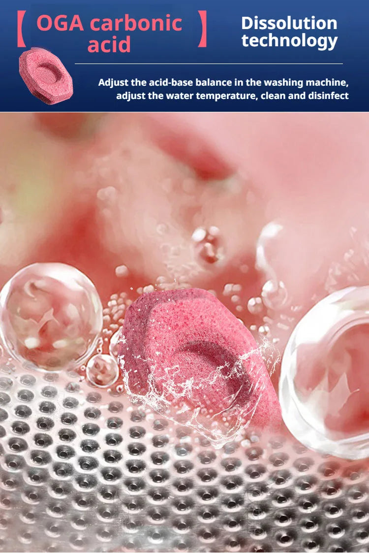 Washing Machine Cleaner Effervescent Tablets Deep Cleaning Washer Stains Detergent Laundry Tub Safe Deodorizer Household Tools