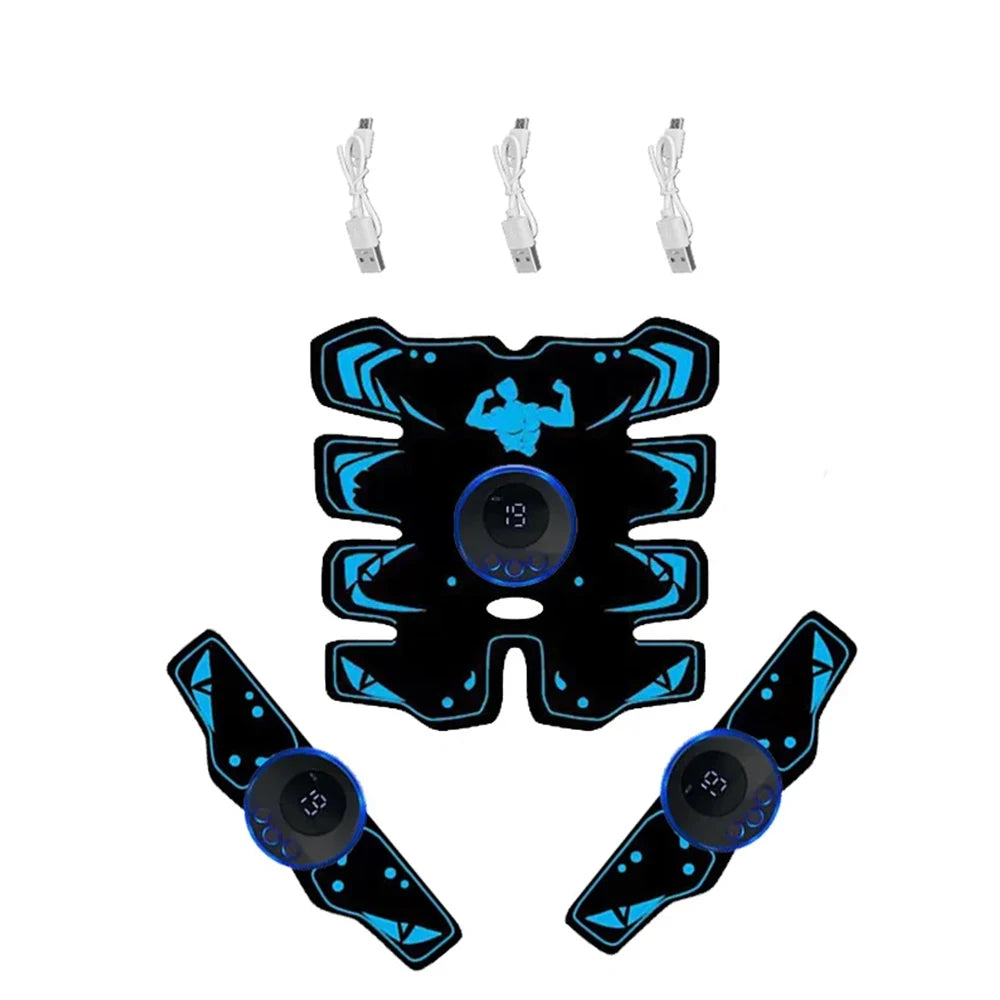 Stymulator Mięśni EMS 3w1 USB - Trener Brzucha i Ramion | Bezprzewodowy