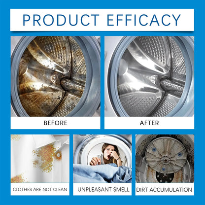 Washing Machine Cleaner Tablet Washer Deep Cleaning Tank Effervescent Descaling Machine Odor Removal Laundry Machine Clean Agent