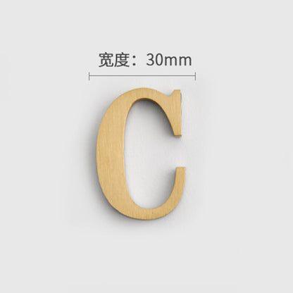 Mosiężne Numery Domowe i Litery - Samoprzylepne Znaki Ścienne 0-9 A-Z Złote