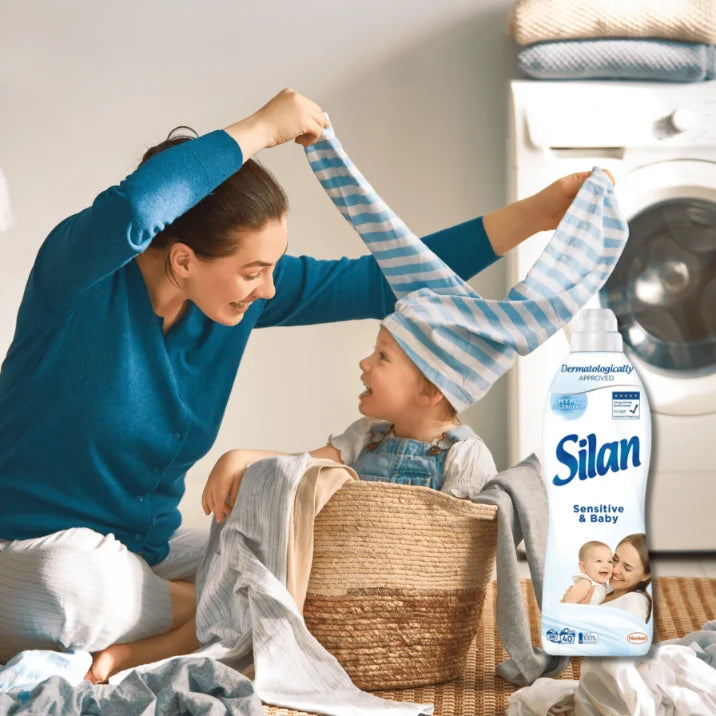 SILAN Sensitive & Baby 880ml - Płyn do Płukania Hipoalergiczny 40 Prań
