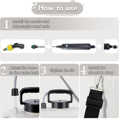Opryskiwacz Plecakowy 5L Elektryczny - Agricultural Spray High-Pressure Irrigation Disinfection