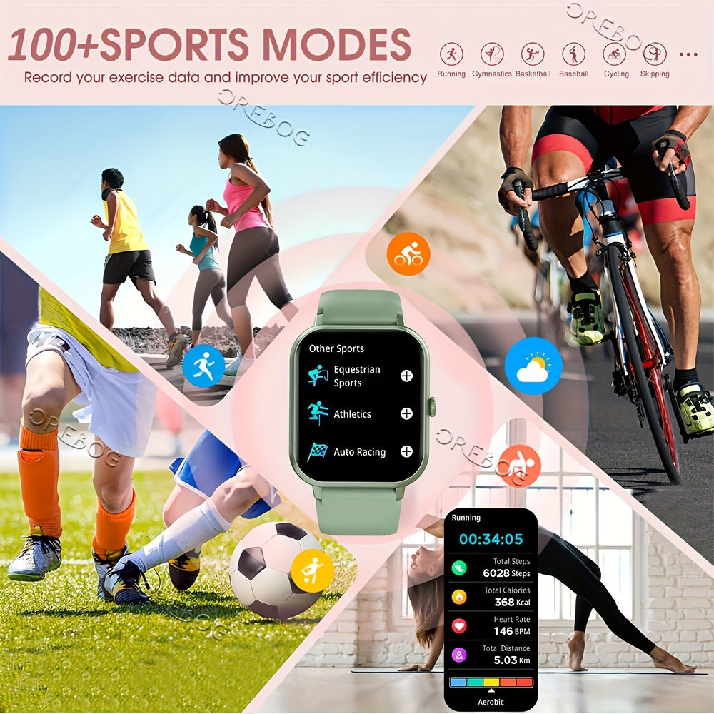 Smartwatch Damski/Męski 4.65cm Full Touch - 100+ Trybów Sportowych, AI, Gry