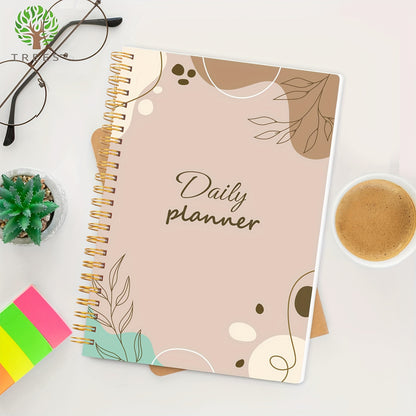 Stay Organized & On Track: 1pc Daily Planner Undated To-Do List Notebook With Priorities, Notes, Mood & Water Tracker - 8*5.5 - 52 Sheets