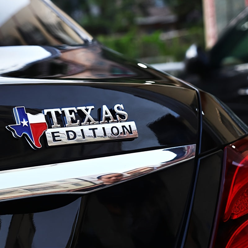 ABS TEXAS EDITION Car Rear Trunk Tail Emblem Badge TEXAS EDITION Side Fender Car-styling Stickers Motorcycle Bike Home Decorations Car Accessories