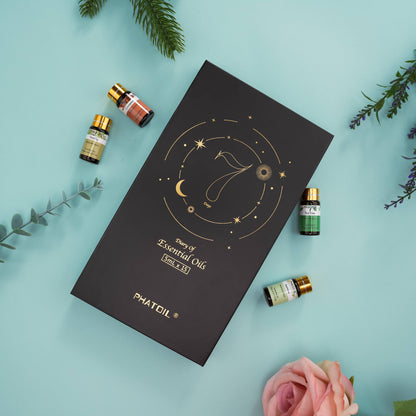 1pc Premium Essential Oils Set, Oils Gift Set 15pcsx5ml For Diffuser, Humidifier, Eucalypltus Ylang Ylang Vanilla Cinnamon Lavender Orange Sandalwood Lemon Lemongrass Rose Tea Tree Jasmine Chamomile Rosemary Peppermint