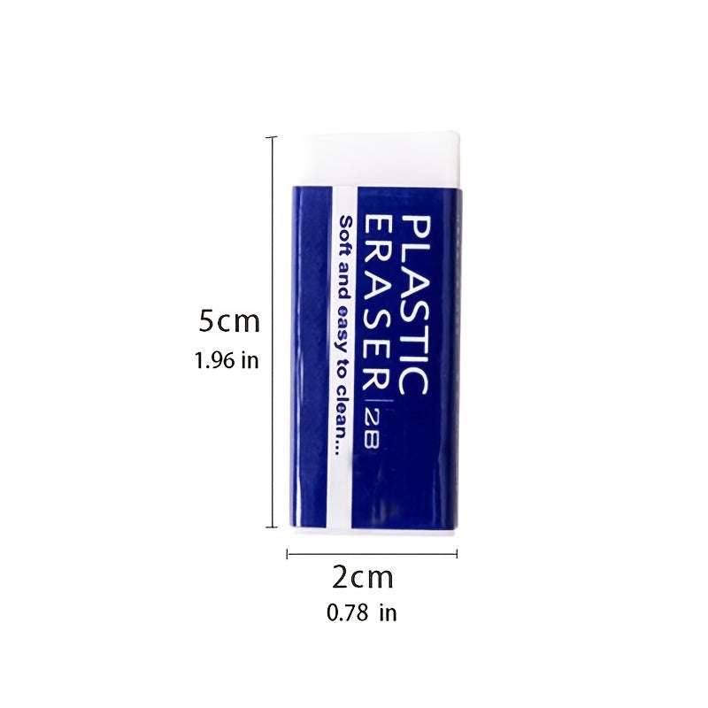 6pcs Eraser Set - Perfect for School Students - Pencil Exam & Art Erasers - 2B Eraser - Great Student Prize!