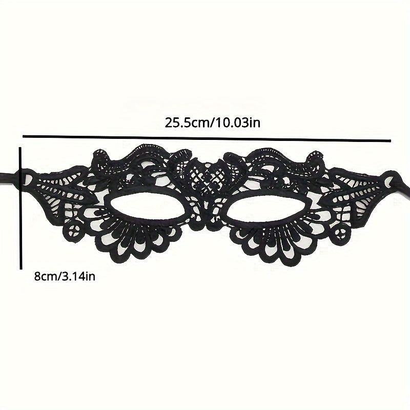 Black Lace Eye Mask Gothic Costume Mask Animal Half Mask Cosplay Masquerade Dress Party