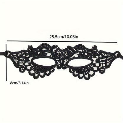 Black Lace Eye Mask Gothic Costume Mask Animal Half Mask Cosplay Masquerade Dress Party