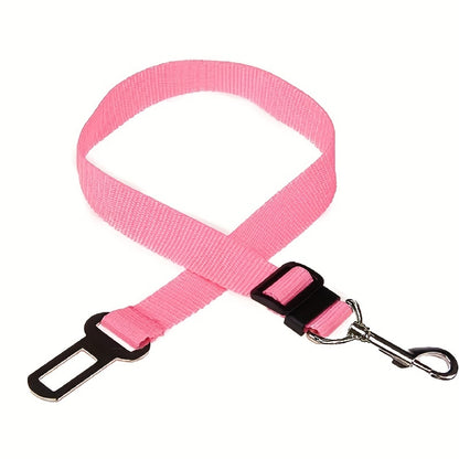 1pc Car Pet Dog Cat Adjustable Vehicle Safety Seatbelt Seat Belt Harness Lead