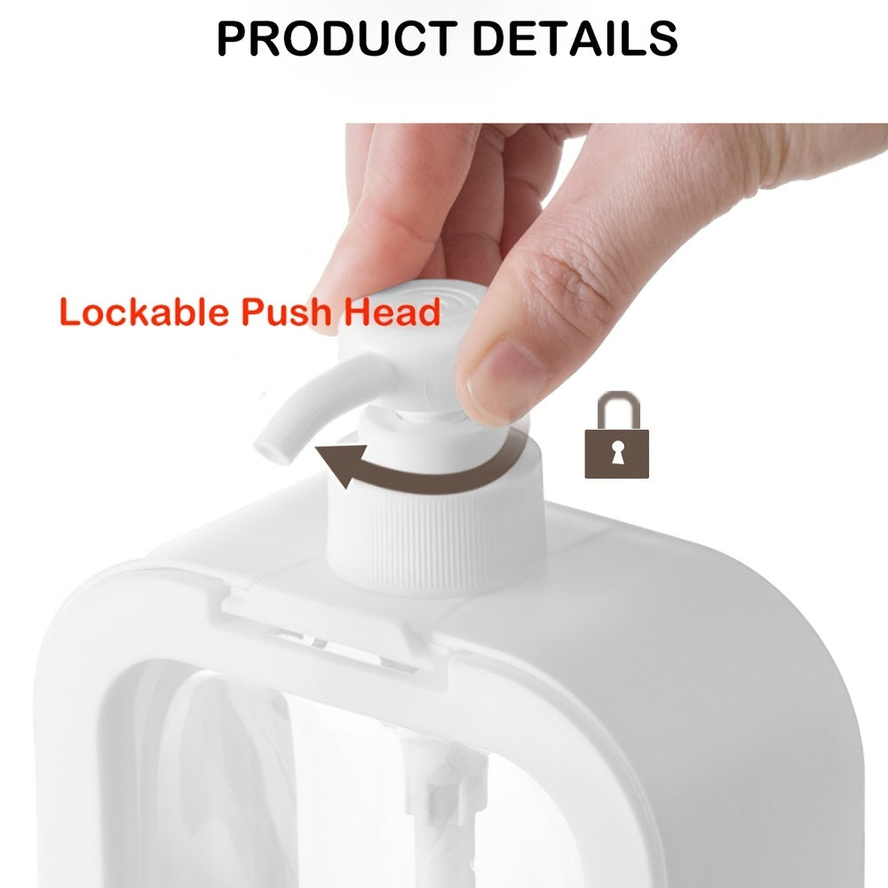 300/500ml Bathroom Soap Dispensers Refillable Lotion Shampoo Shower Gel Holder Portable Empty Bottle