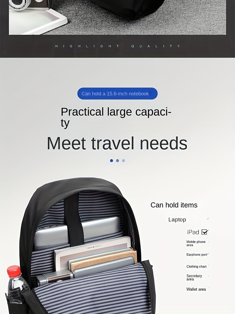 Men's Casual Business Backpack Large Capacity Computer Bag Backpack