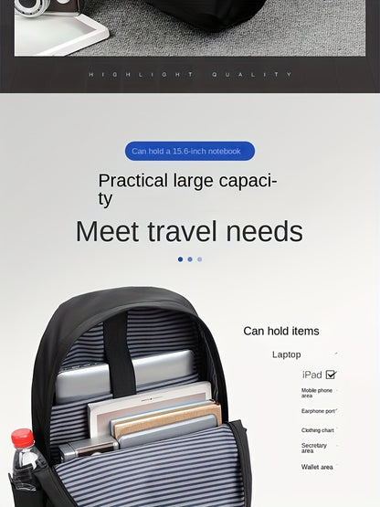 Men's Casual Business Backpack Large Capacity Computer Bag Backpack