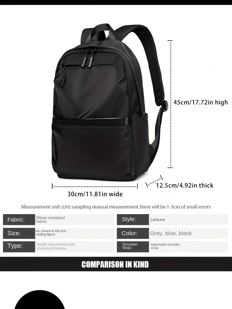 Men's Casual Business Backpack Large Capacity Computer Bag Backpack