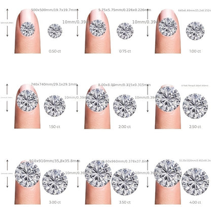 0.5 Carat/1.0 Carat Sparkling Moissanite Decor Sterling 925 Silver Dangle Earrings Elegant Bohemian Style Delicate Female Gift